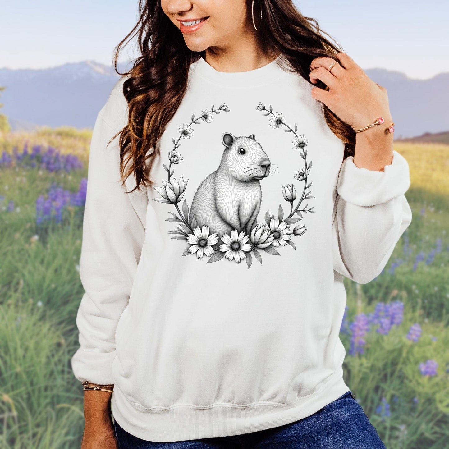 Capybara Serenity Softstyle Sweatshirt