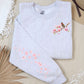 Floral Bird, Pocket and Sleeve Design, Softstyle Sweatshirt