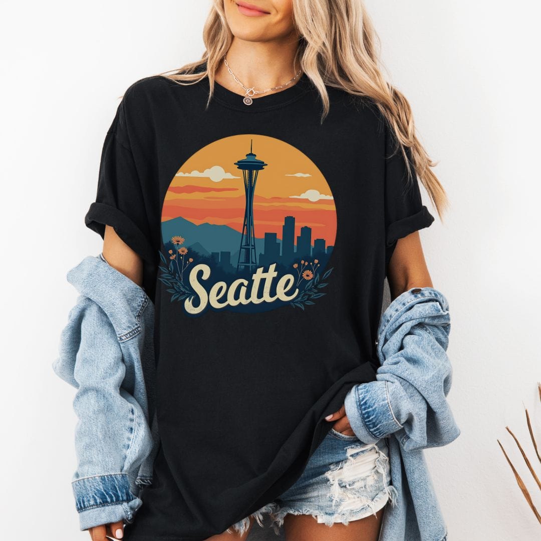 Sunny Seattle Vintage Style Tee