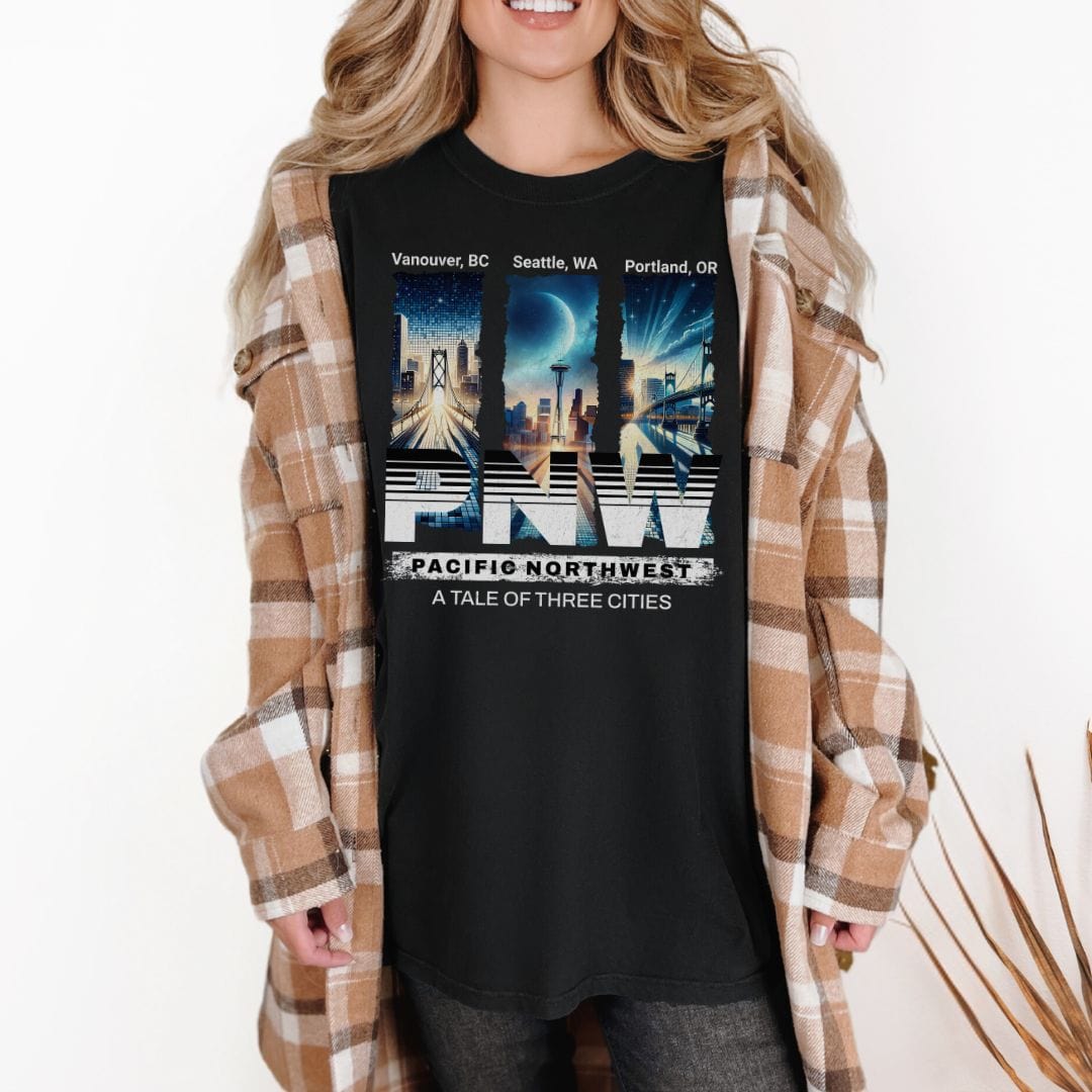 PNW Streetwear Tale of Three Cities Vintage Style Tee