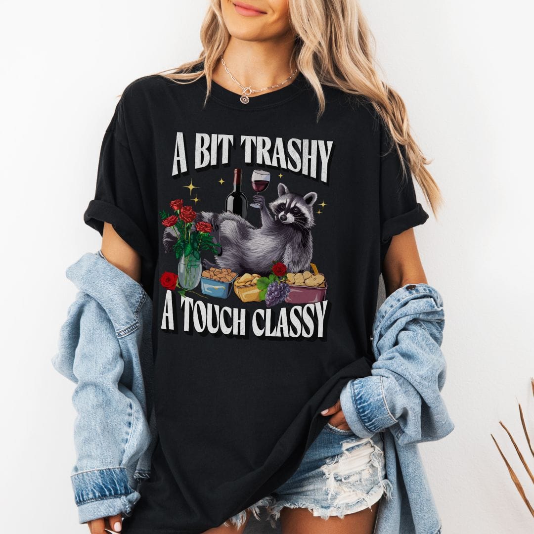 Trash and Class Racoon Vintage Style Tee