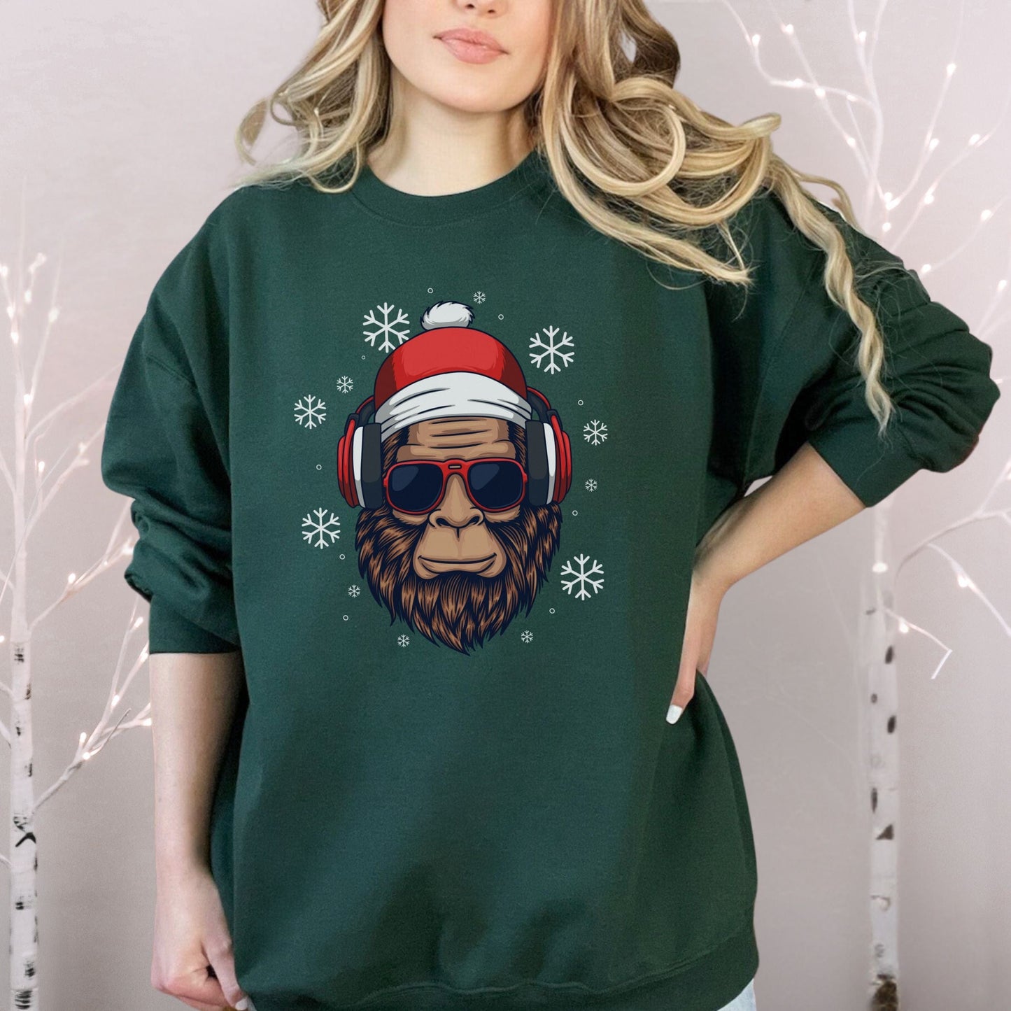 Bigfoot Santa Softstyle Sweatshirt