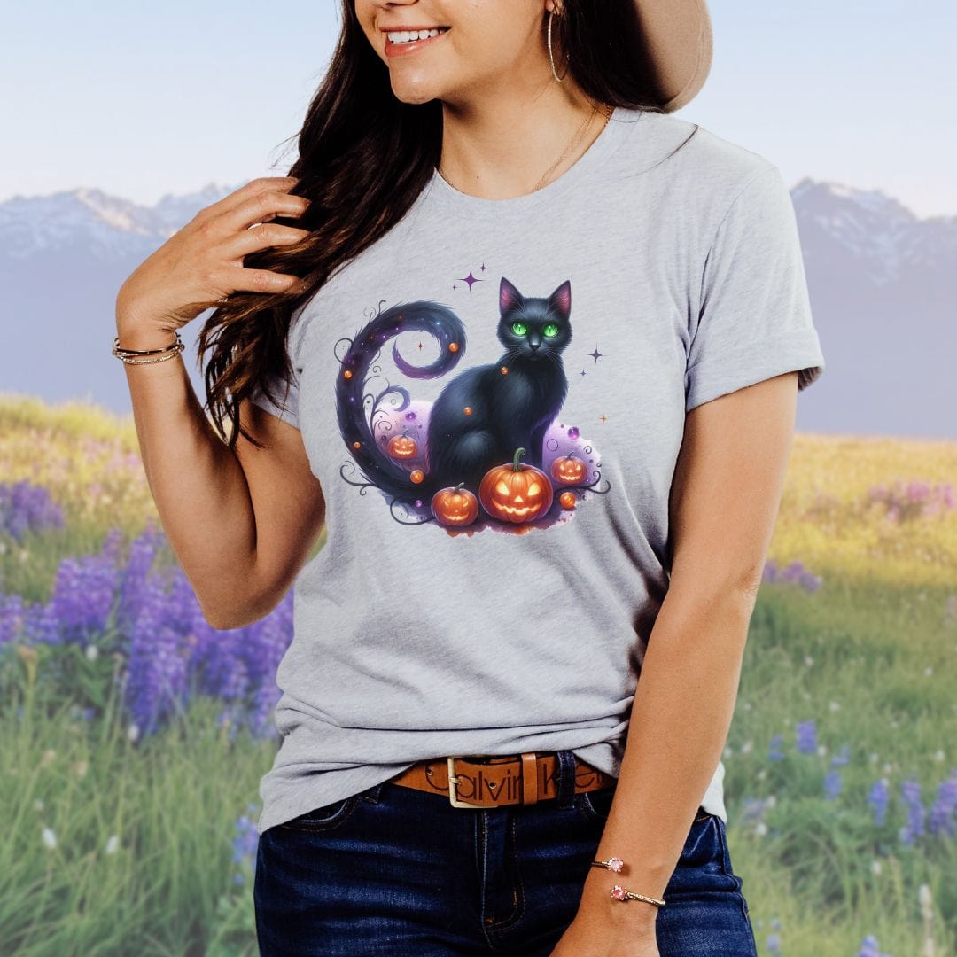 Starry Pumpkin Cat Softstyle Tee