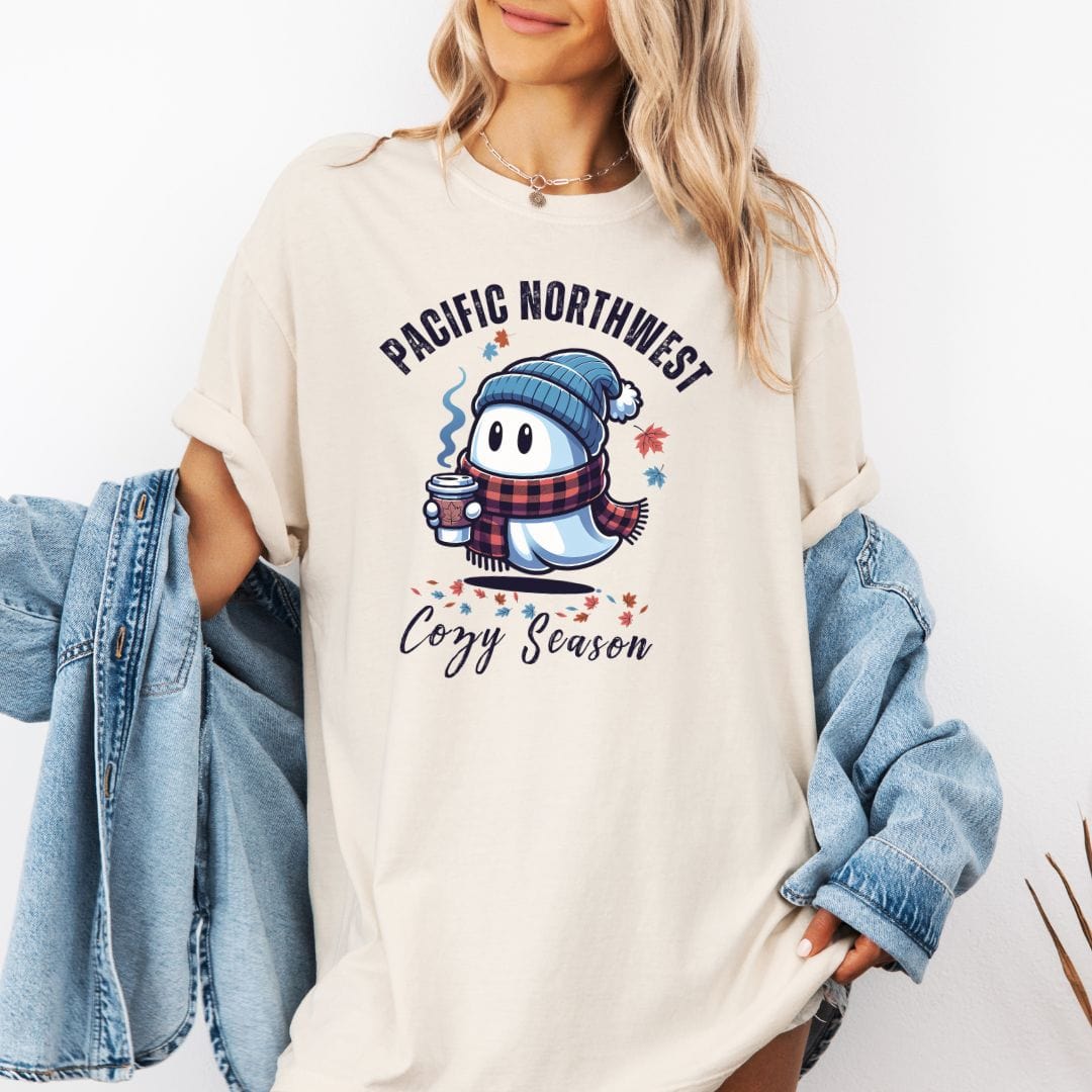 Pacific Northwest Ghostly Cozy Season, Vintage Style Tee