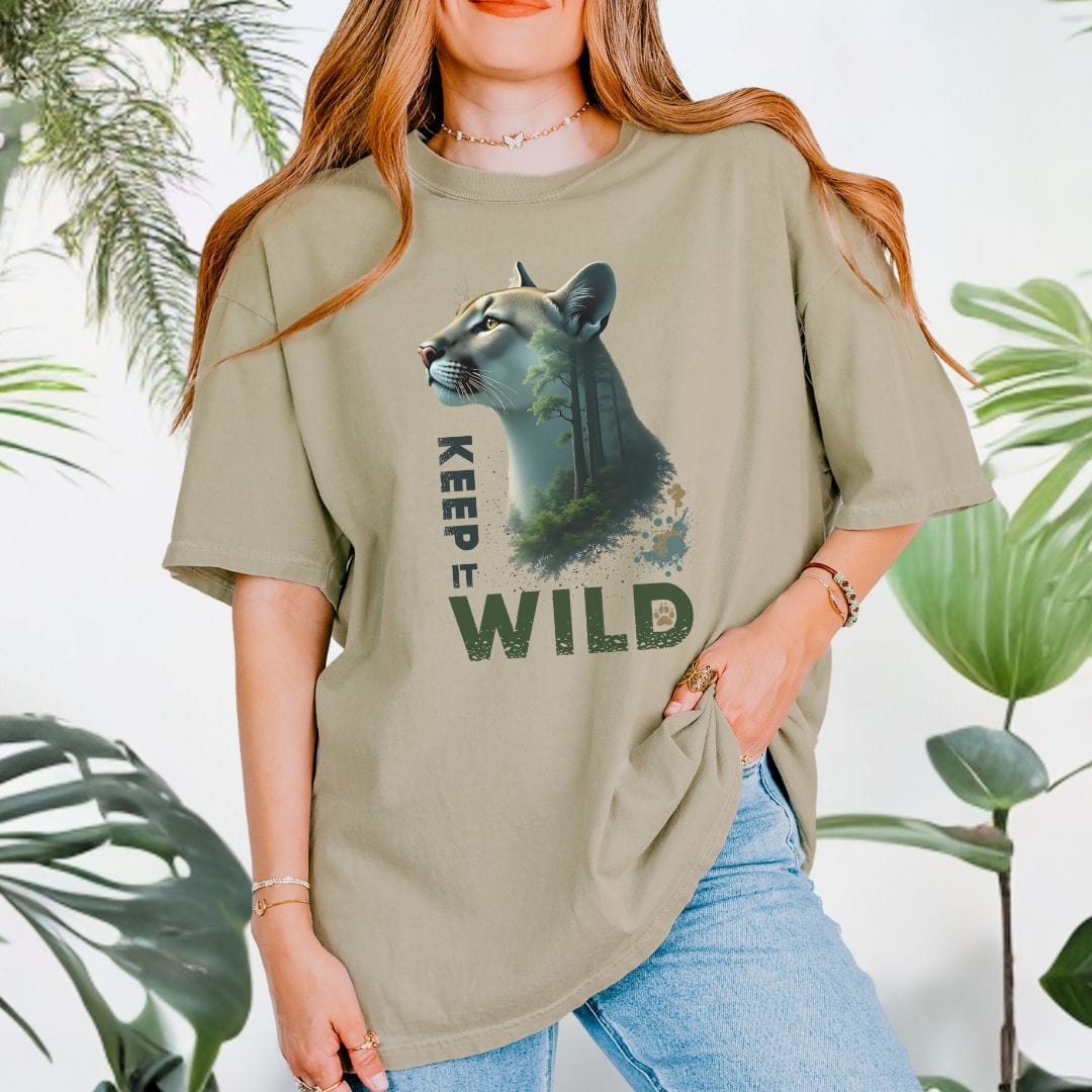 Forest Cougar Keep it Wild Tee