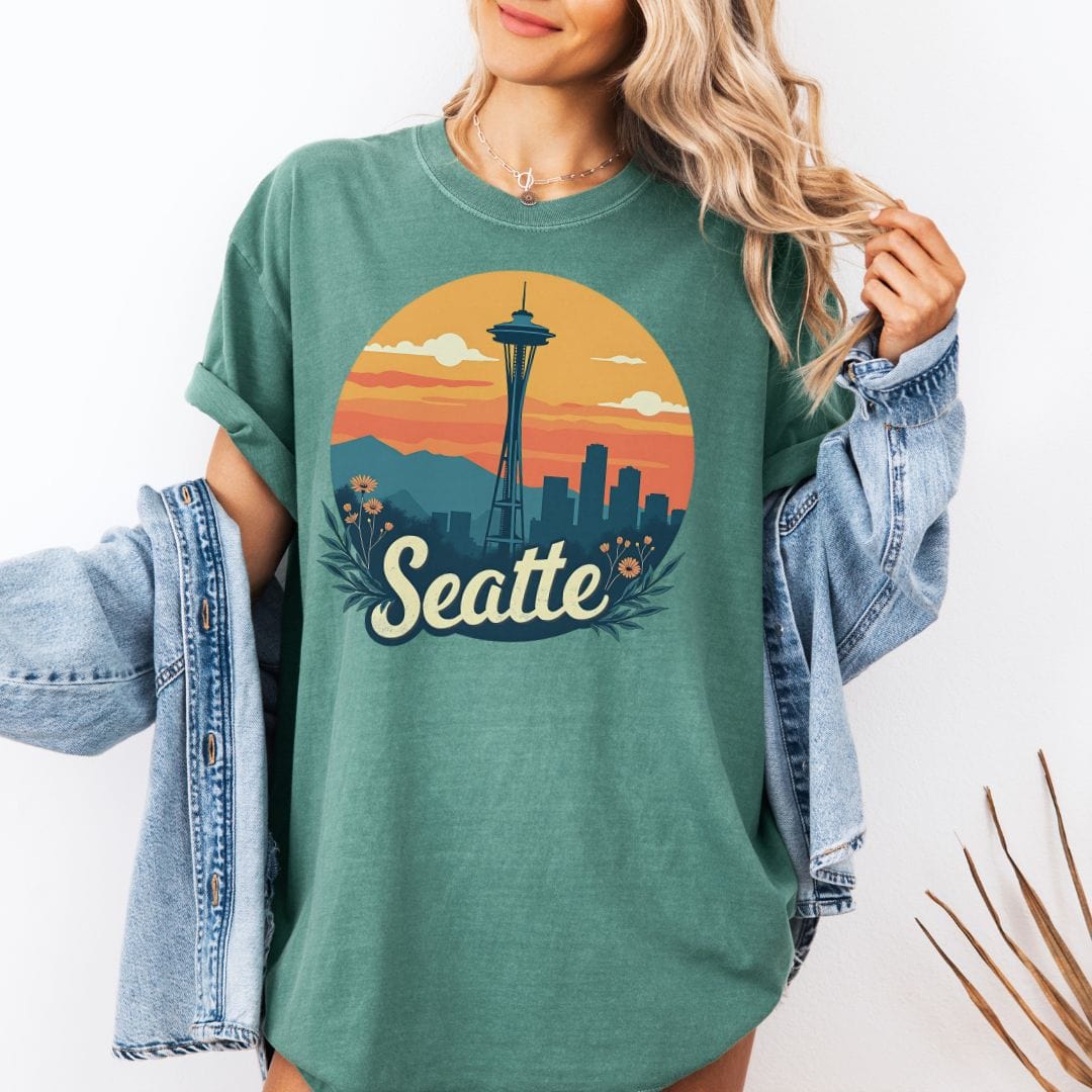 Sunny Seattle Vintage Style Tee