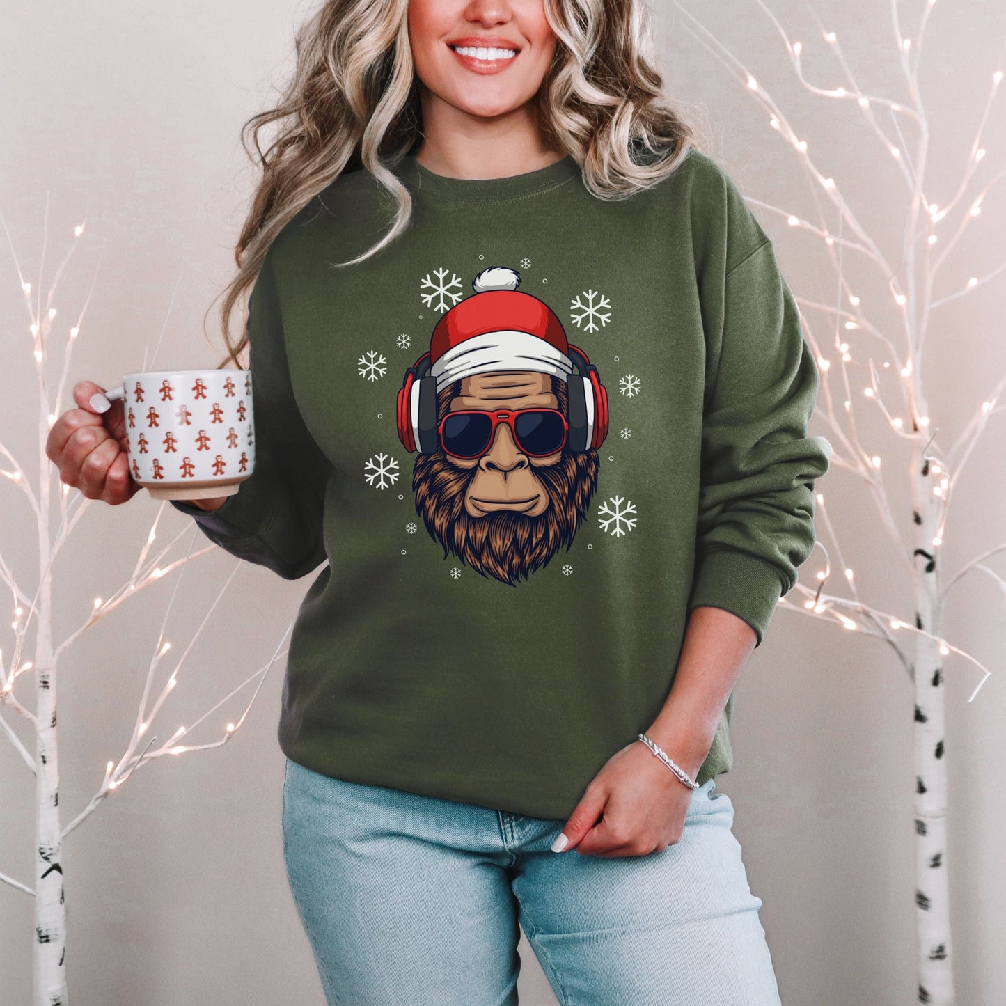 Bigfoot Santa Softstyle Sweatshirt