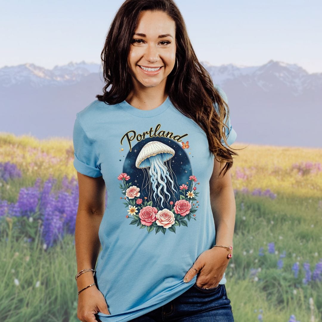 Portland Celestial Bloom Softstyle Tee