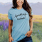 Washington State Mountain Heartbeat Tee in Black Design