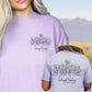 Skagit Valley Washington, Floral Line Art Pocket and Back Design, Vintage Style Tee