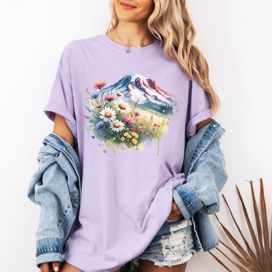 Mount Rainier Spring Vintage Style Tee