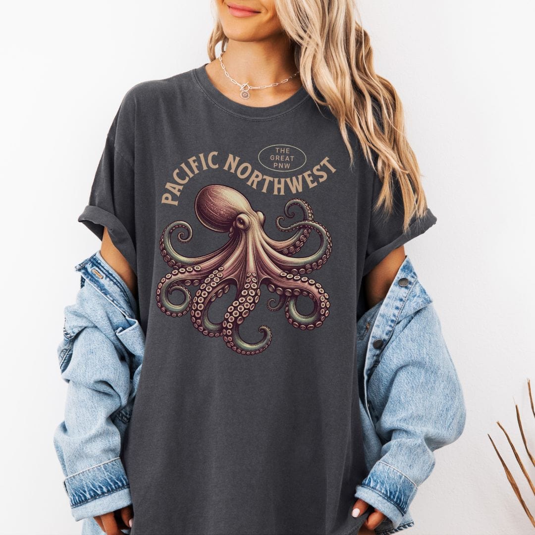 The Great PNW Octopus Vintage Style Tee