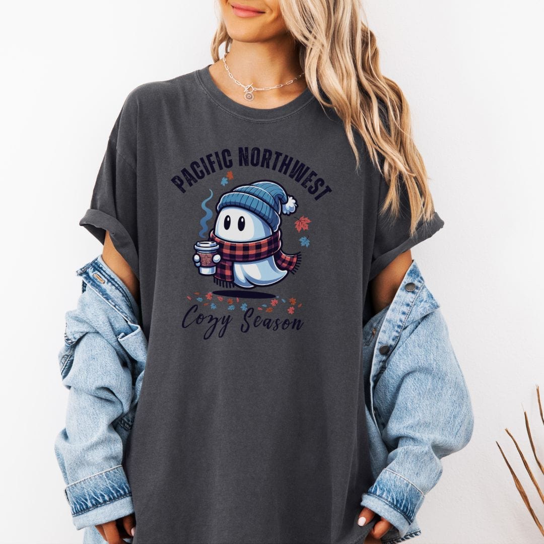 Pacific Northwest Ghostly Cozy Season, Vintage Style Tee