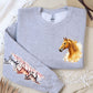 Galloping Horses, Pocket and Sleeve Design, Softstyle Sweatshirt