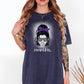 PNW Girl Purple Messy Bun Vintage Style Tee