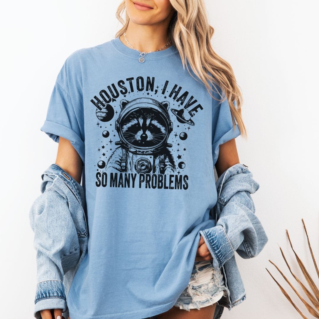 Funny Racoon Problems, Vintage Style Tee