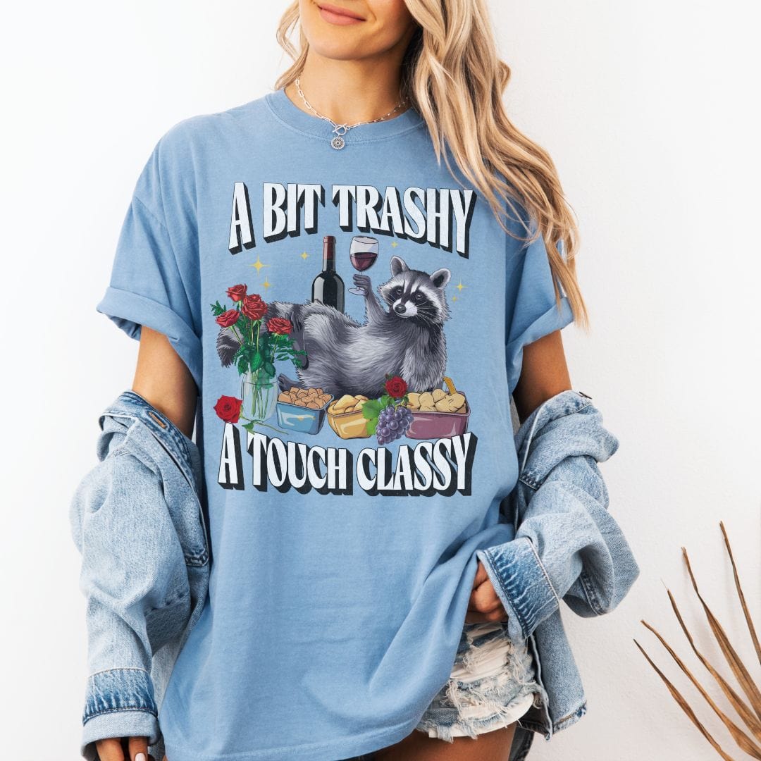 Trash and Class Racoon Vintage Style Tee