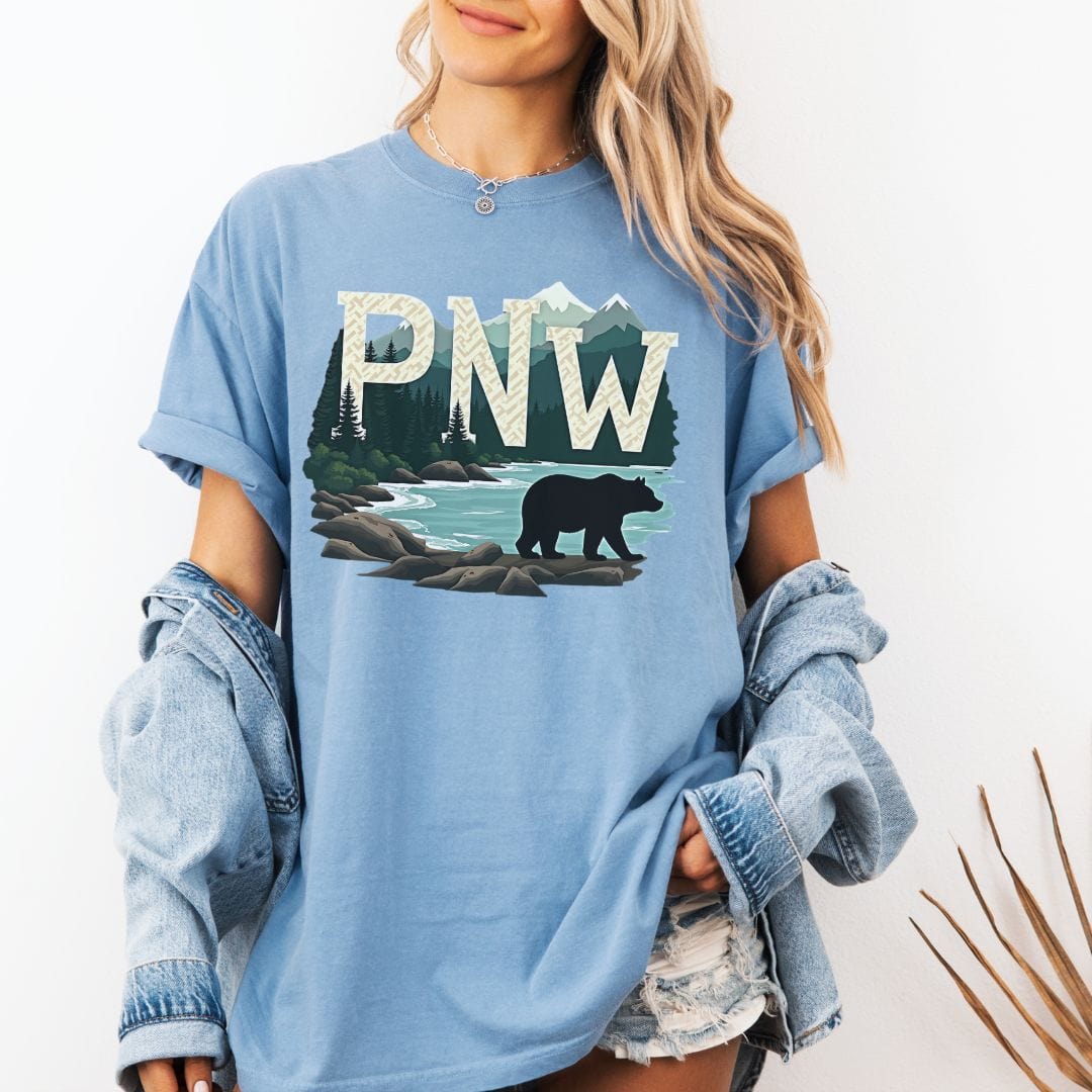 PNW Bear Outdoorsy Vintage Style Tee