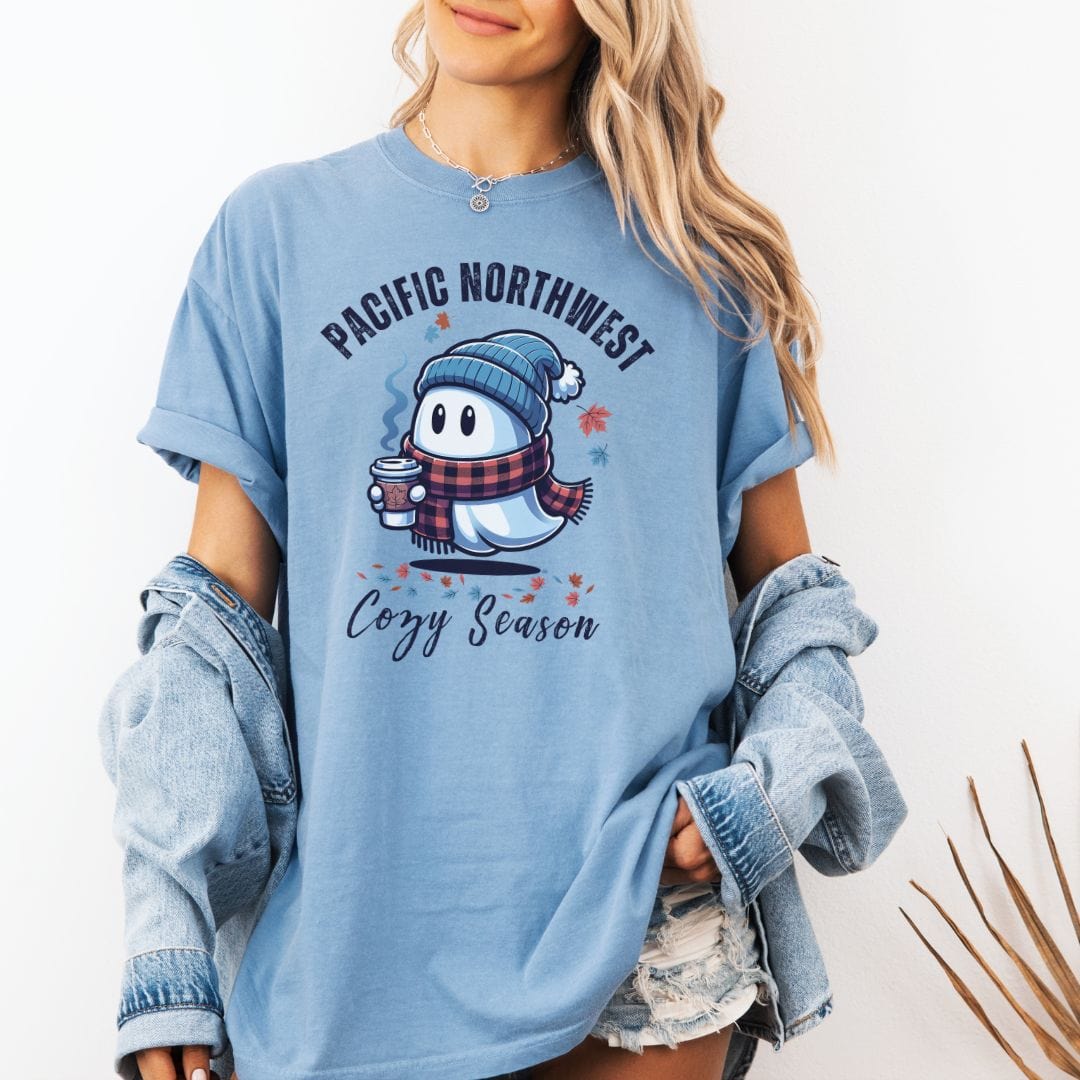 Pacific Northwest Ghostly Cozy Season, Vintage Style Tee