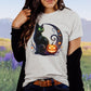 Green Eyed Pumpkin Cat Softstyle Tee