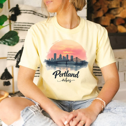 Portland Vibes, Vintage Style Tee