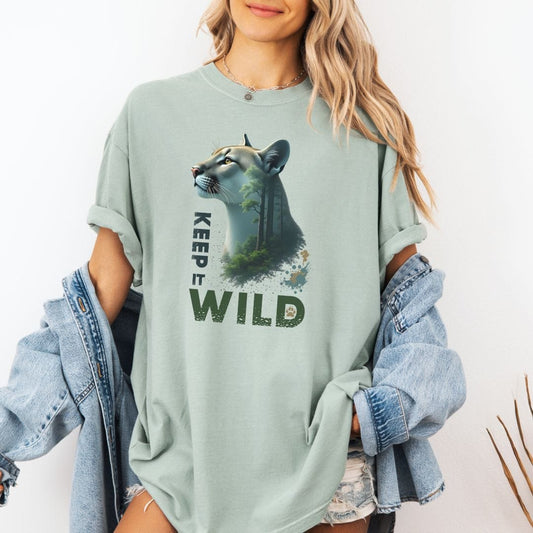 Forest Cougar Keep it Wild Tee