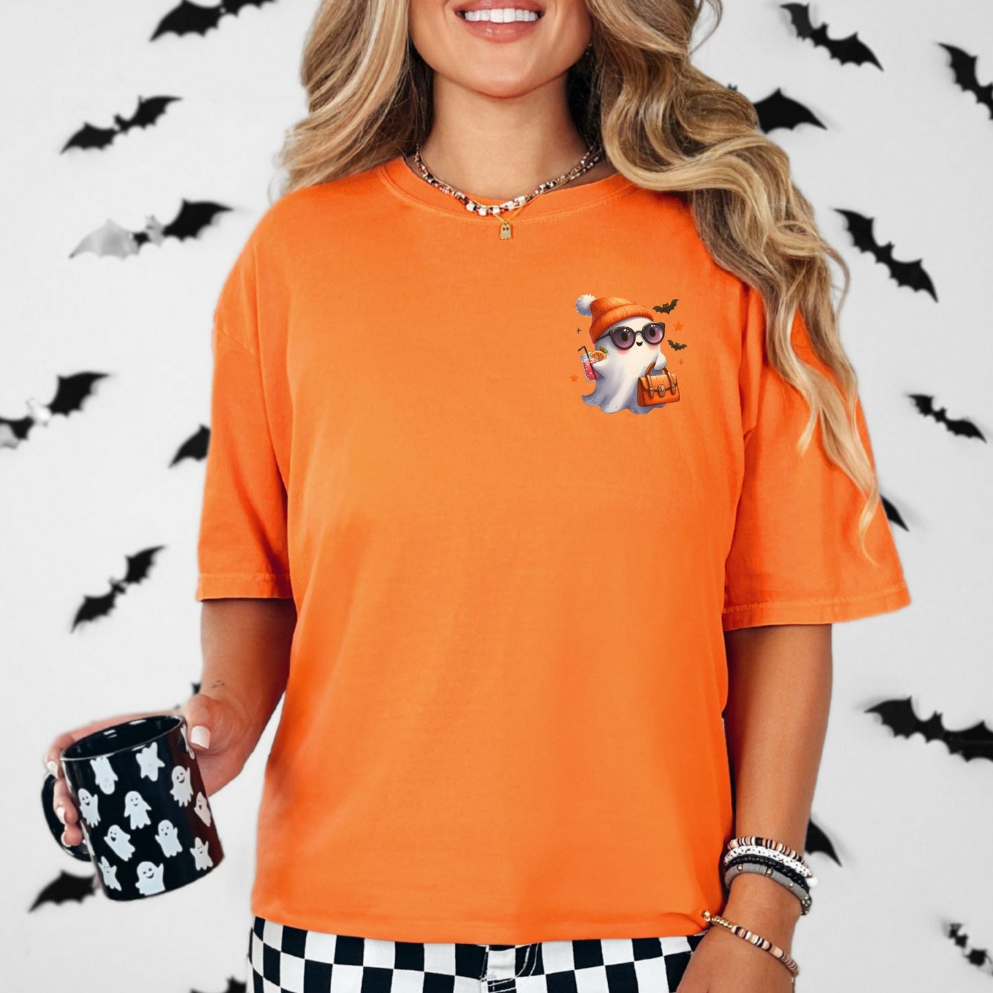 Cute Lil Pocket Ghost Vintage Style Tee