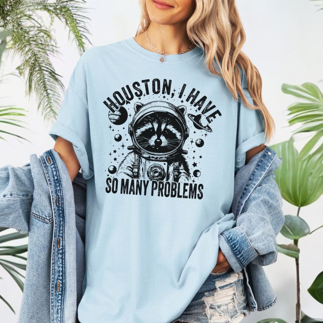 Funny Racoon Problems, Vintage Style Tee