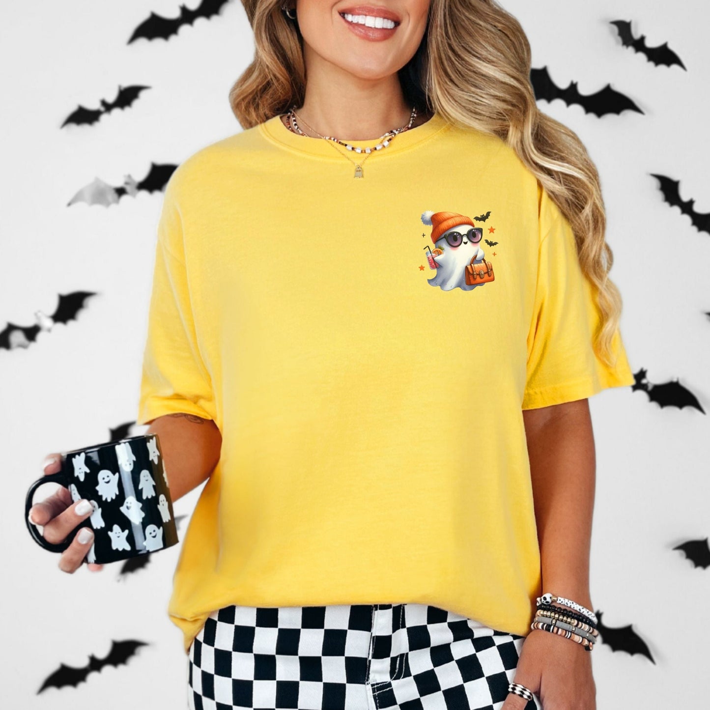 Cute Lil Pocket Ghost Vintage Style Tee