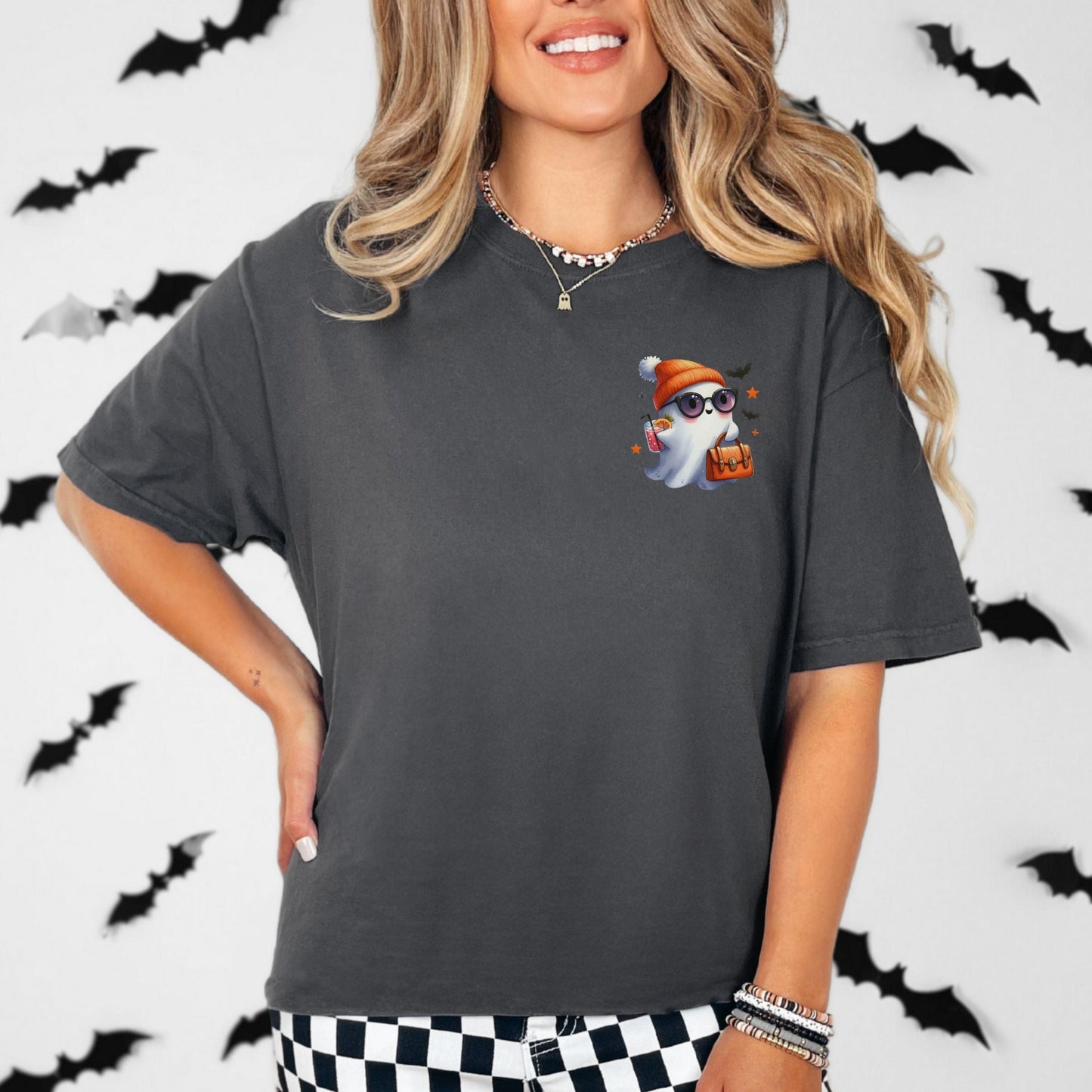 Cute Lil Pocket Ghost Vintage Style Tee