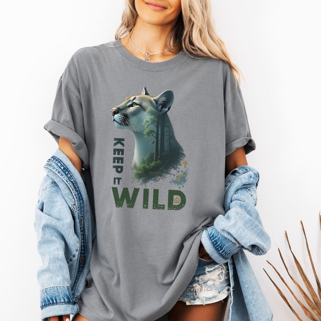 Forest Cougar Keep it Wild Tee