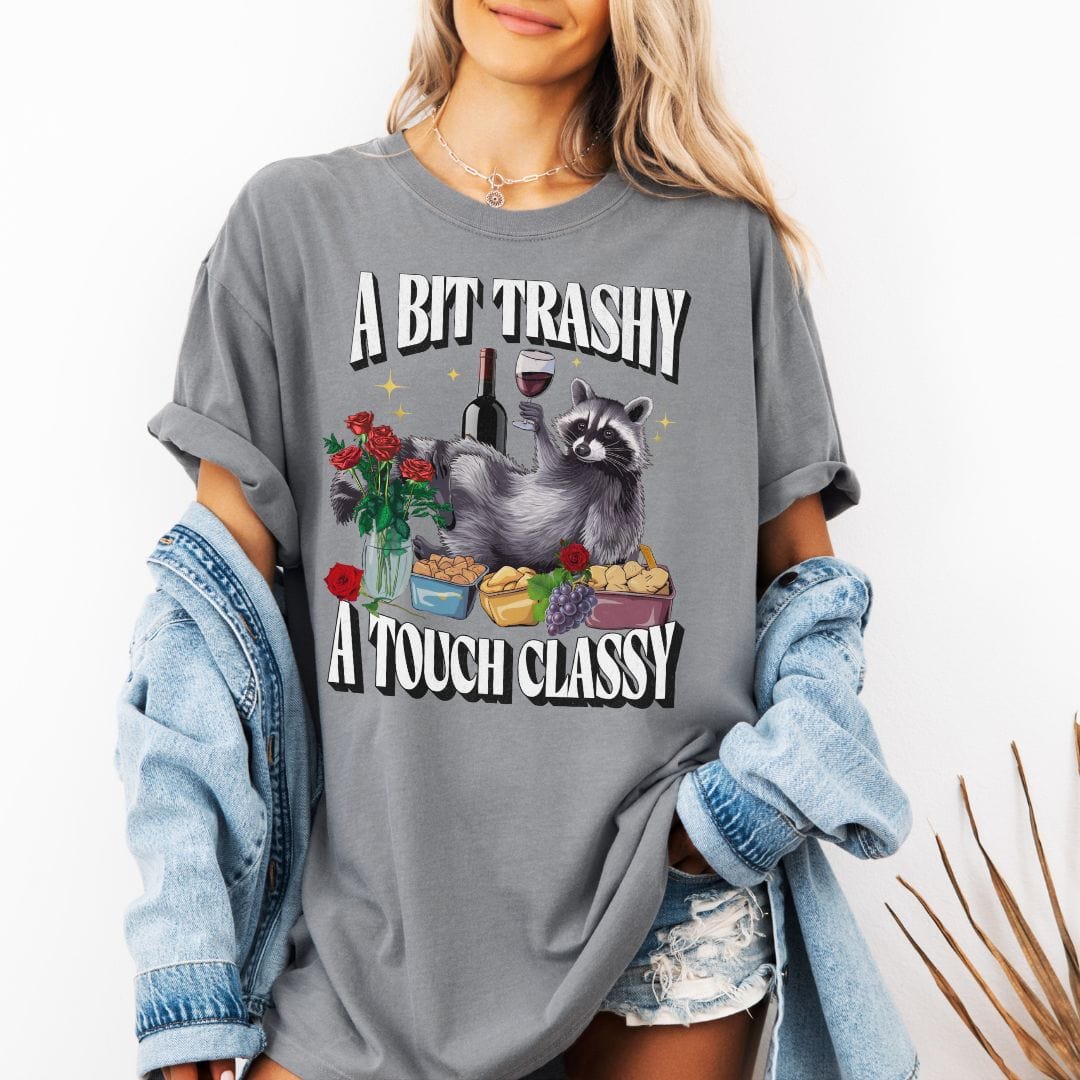 Trash and Class Racoon Vintage Style Tee