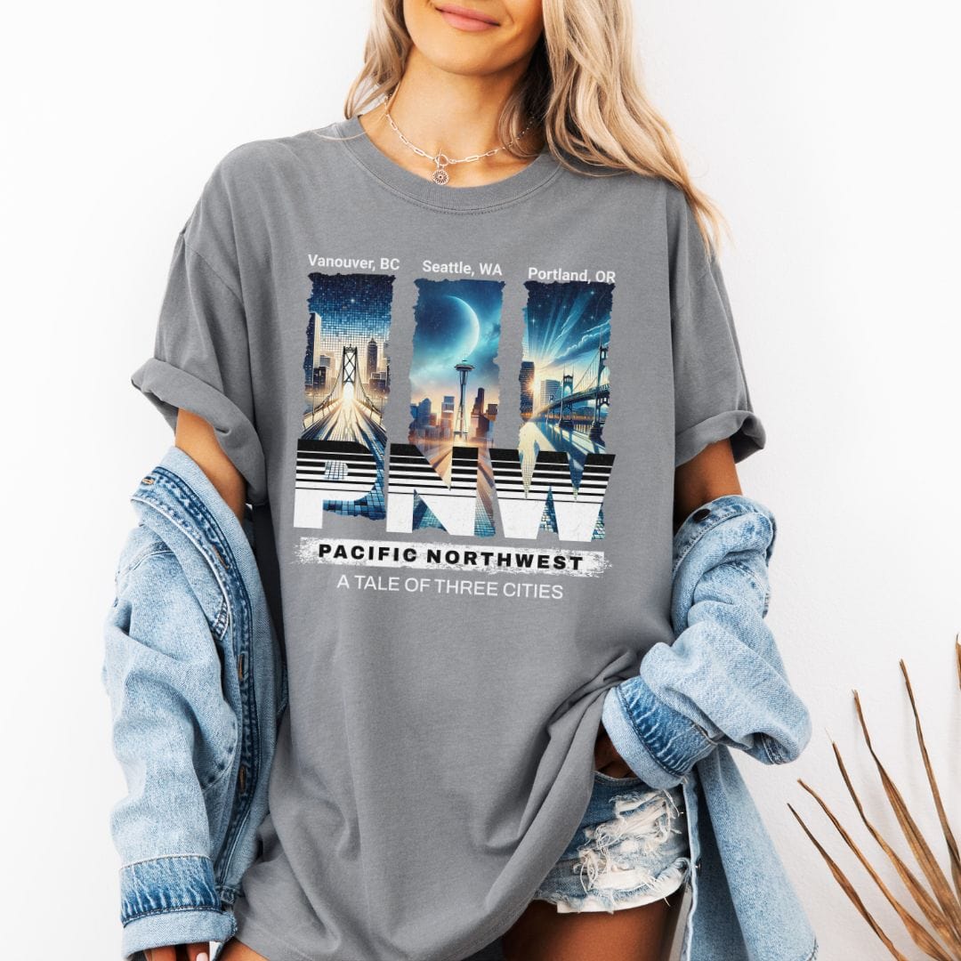 PNW Streetwear Tale of Three Cities Vintage Style Tee