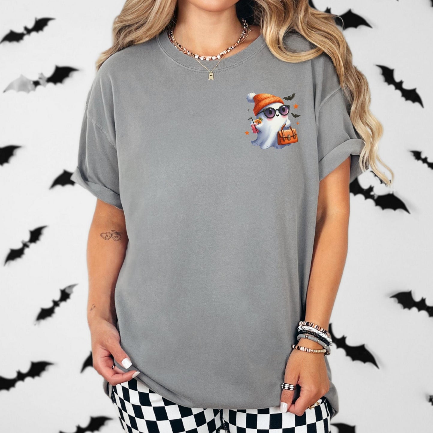 Cute Lil Pocket Ghost Vintage Style Tee