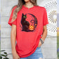 Green Eyed Pumpkin Cat Softstyle Tee