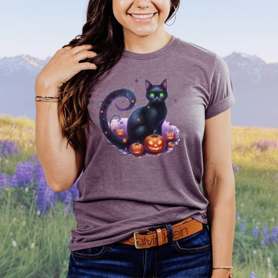 Starry Pumpkin Cat Softstyle Tee