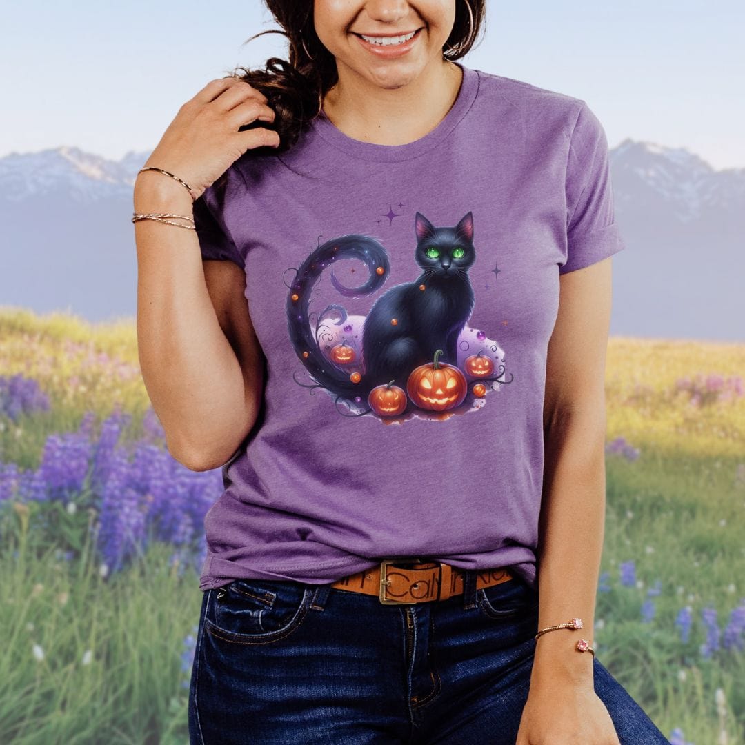 Starry Pumpkin Cat Softstyle Tee