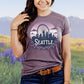 Seattle Floral Great Wheel Softstyle Tee