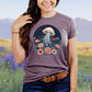 Celestial Floral Jellyfish, Seattle Souvenir Tee