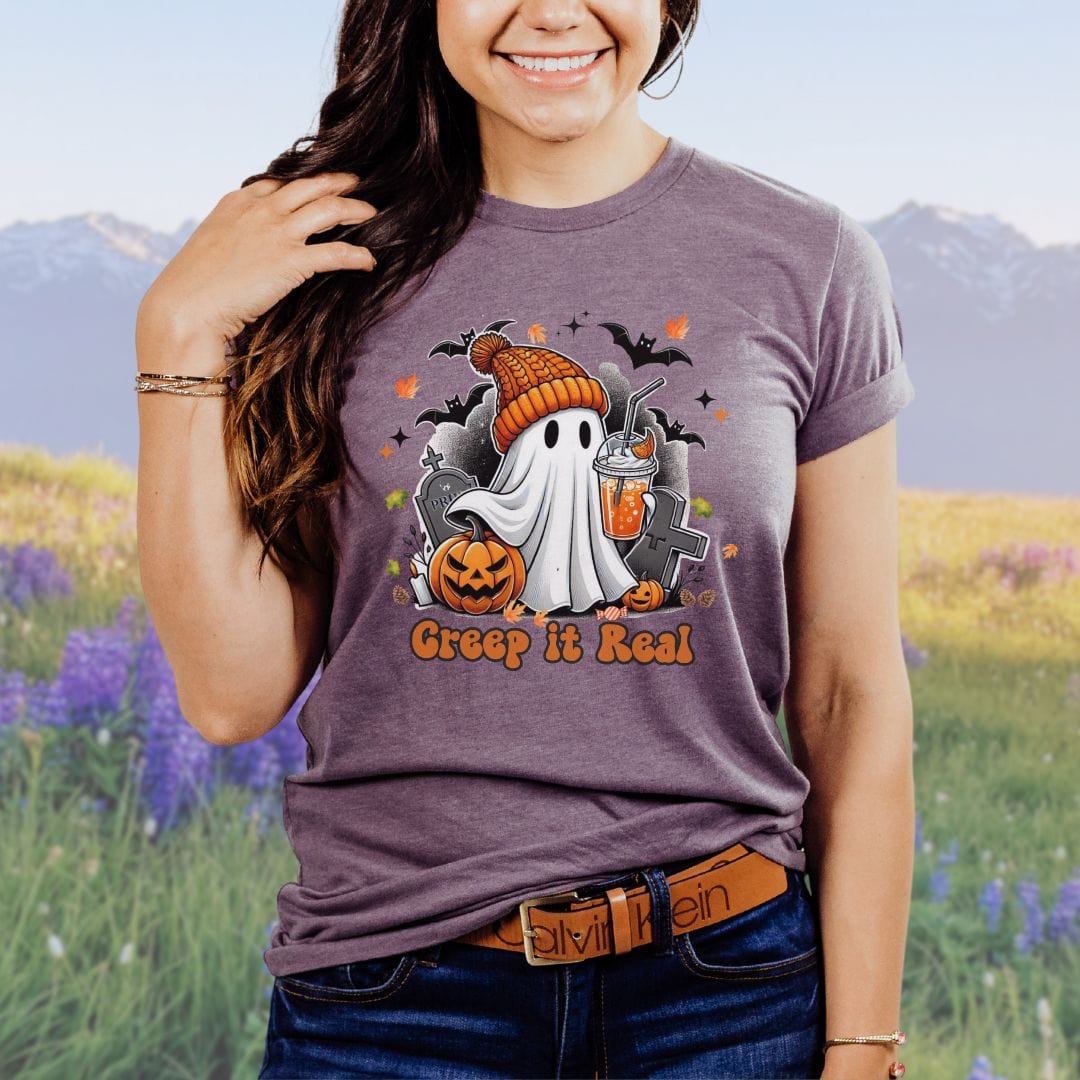 Creep it Real, Pacific Northwest Fall Ghost Pumpkin Coffee Softstyle Tee