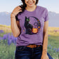 Green Eyed Pumpkin Cat Softstyle Tee