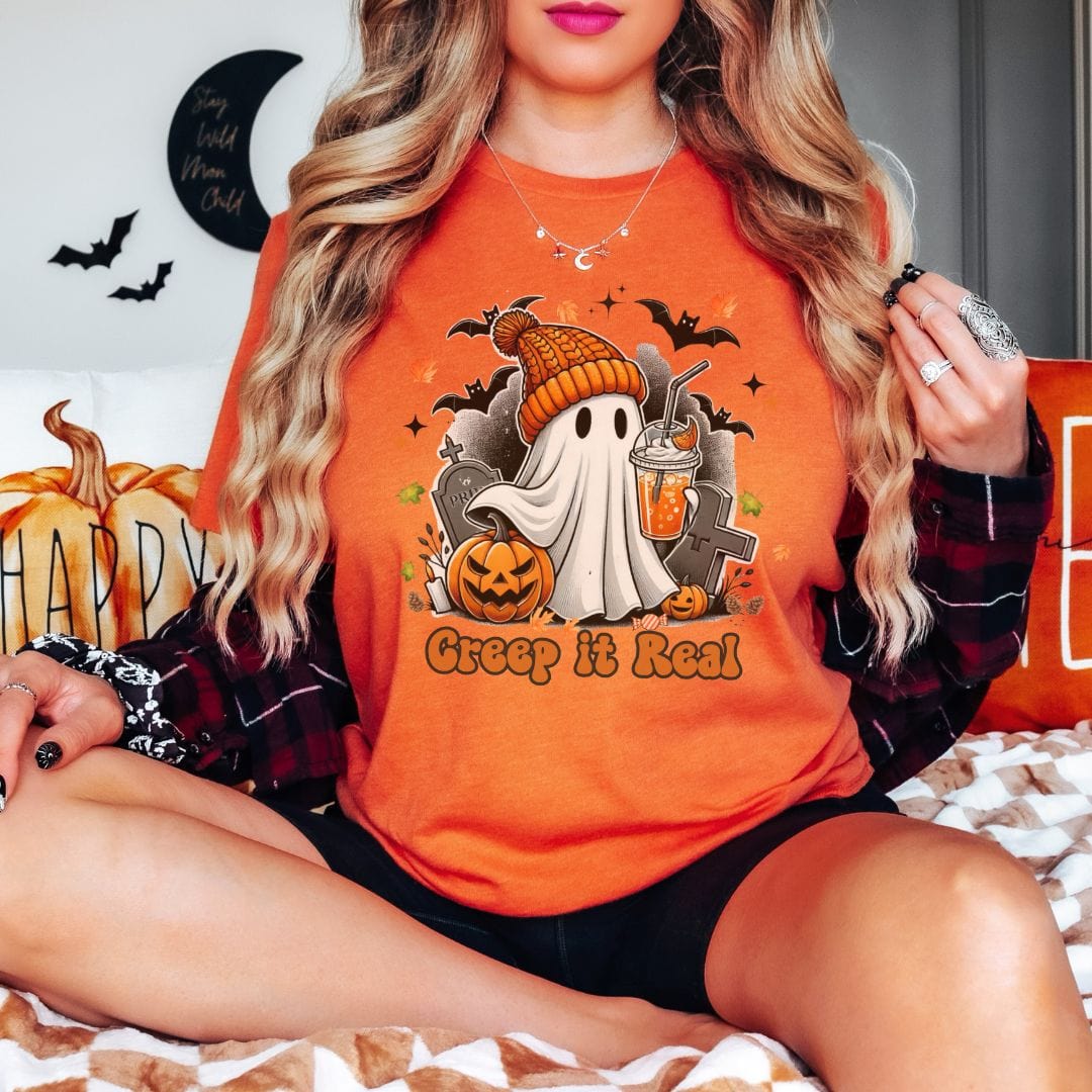 Creep it Real, Pacific Northwest Fall Ghost Pumpkin Coffee Softstyle Tee