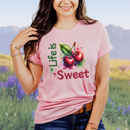 Life is Cherry Sweet Softstyle Tee