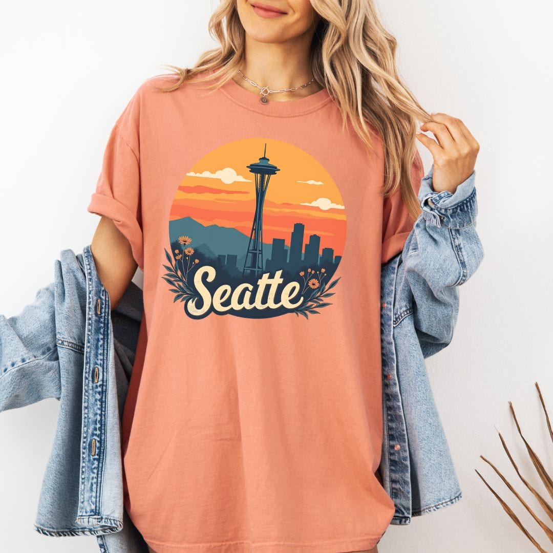 Sunny Seattle Vintage Style Tee