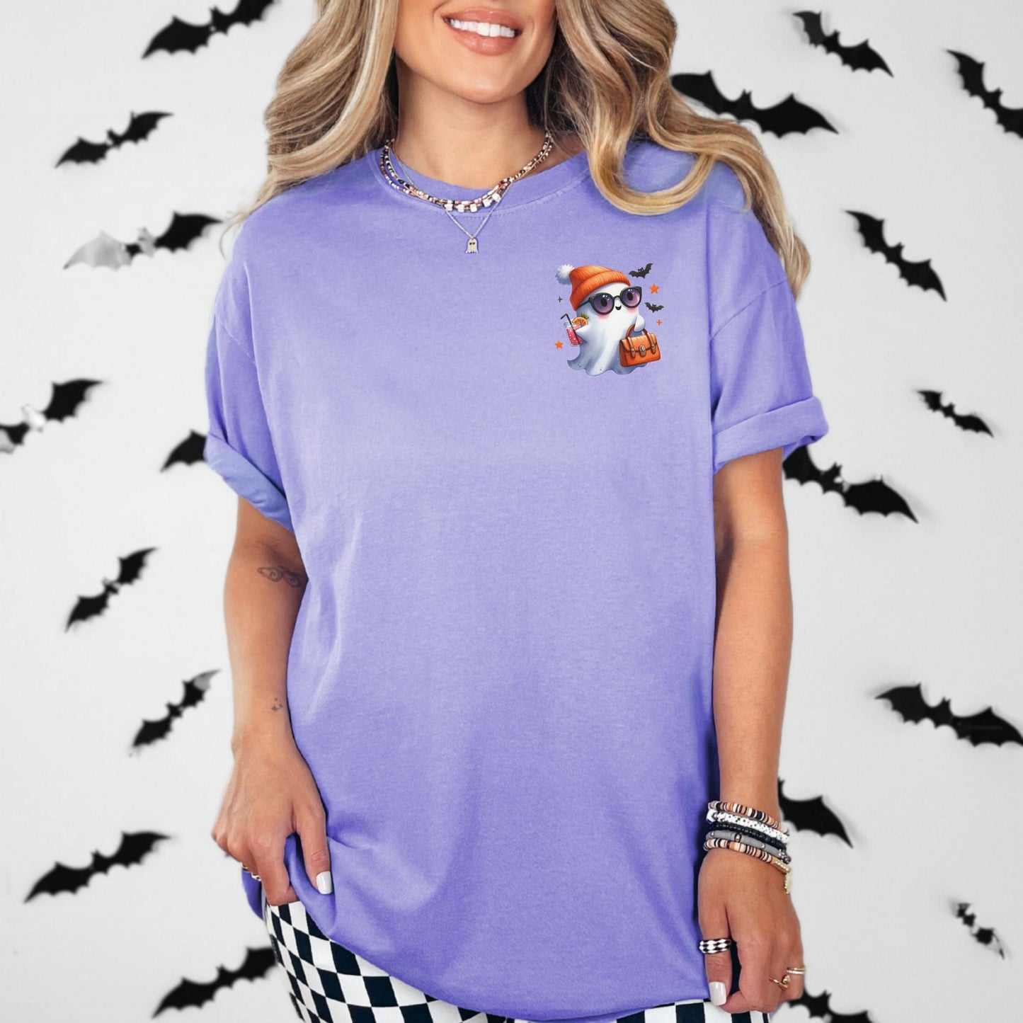 Cute Lil Pocket Ghost Vintage Style Tee