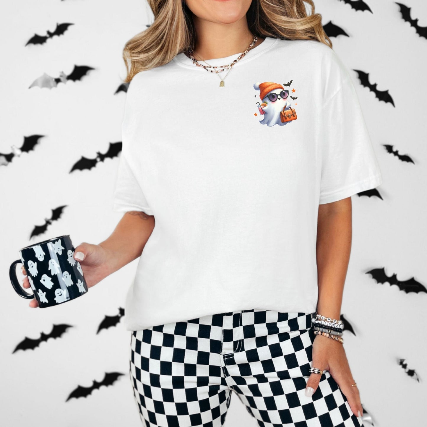 Cute Lil Pocket Ghost Vintage Style Tee